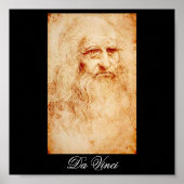 Poster Leonardo Da Vinci Autoportrait vers 1510-1515 (Devant)