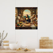 Poster Leonardo Da Vinci Divertir Quelques Amis (Cuisine)