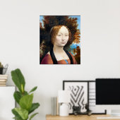 Poster Leonardo da Vinci - Ginevra de' Benci, (Bureau à domicile)