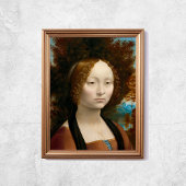 Poster Leonardo Da Vinci Ginevra De Benci Ancien Art Célè