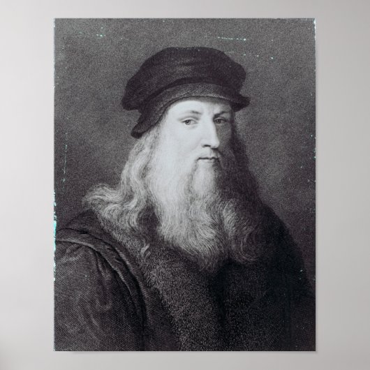 Poster Leonardo da Vinci, gravé par Raphael (Devant)