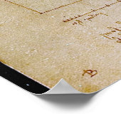 Poster Leonardo Da Vinci, Homme Vitruvien, Renaissance (Coin)