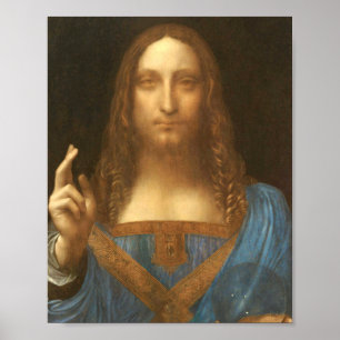 Poster Leonardo Da Vinci Jesus Salvator Mundi