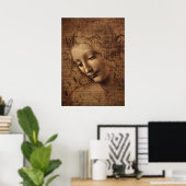 Poster Leonardo Da Vinci Jeune Femme (Bureau à domicile)