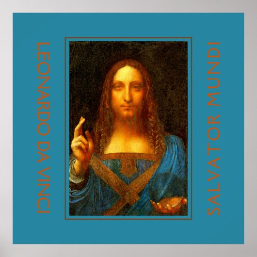 Poster LEONARDO DA VINCI SALVATOR MUNDI Art (Devant)