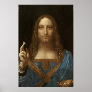 Poster Leonardo da Vinci Salvator Mundi Imprimer