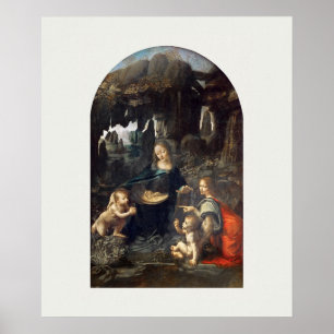POSTER : Leonardo da Vinci : VIRGIN VAN DE ROCKS