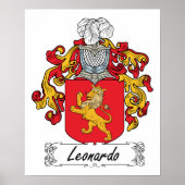 Poster Leonardo Family Crest (Devant)