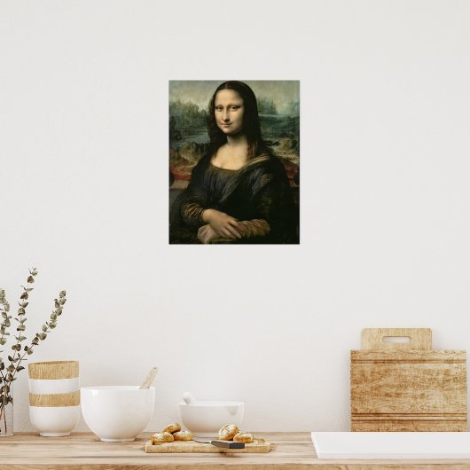 Poster Leonardo Vinci | Mona Lisa, c.1503-6 (Cuisine)