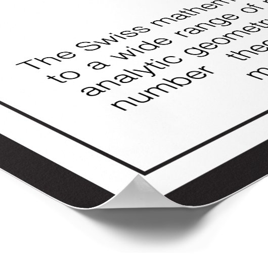 Poster Leonhard Euler (Coin)