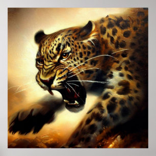 Poster Leopard (11) Chat sauvage