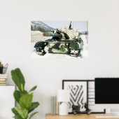 Poster Léopard 1 norvégien (Bureau à domicile)