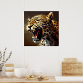 Poster Leopard (5) Chat sauvage (Cuisine)