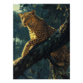 Poster Leopard à la veille (Devant)