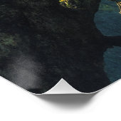 Poster Leopard à la veille (Coin)