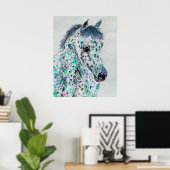 Poster léopard appaloosa (Bureau à domicile)