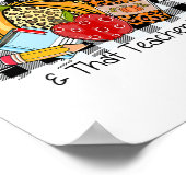 Poster Leopard Automne Vibes Merci Vie De L'Enseignant La (Coin)