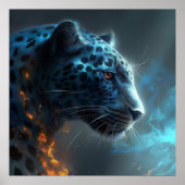 Poster Léopard blanc (Devant)