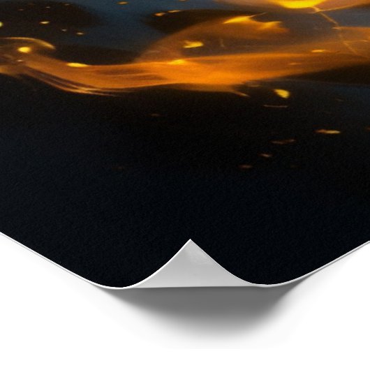 Poster Léopard blanc (Coin)