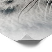 Poster Léopard de neige blanc exotique (Coin)