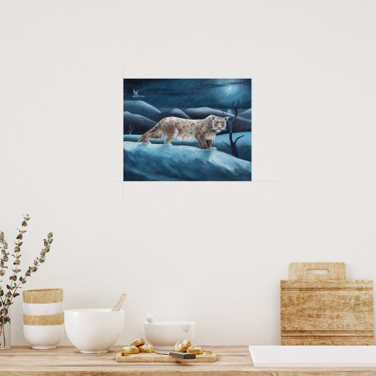 poster léopard des neiges (Cuisine)