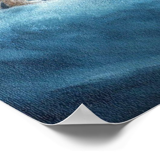 poster léopard des neiges (Coin)