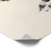 Poster Léopard des neiges alpiniste (Coin)