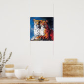 Poster Leopard Duo (Cuisine)