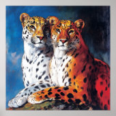 Poster Leopard Duo (Devant)