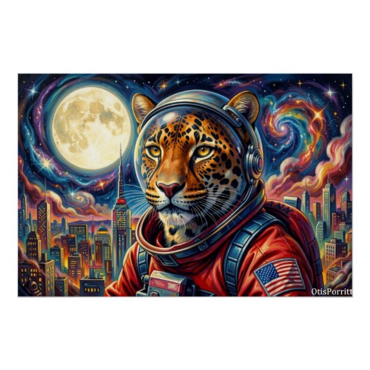 POSTER LÉOPARD EN BANLIEUE 2 (Devant)