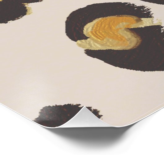 Poster Leopard est ma couleur préférée (Coin)