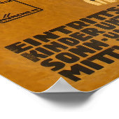 Poster Leopard et Panther au Vintage voyage allemand (Coin)