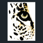 Poster Leopard Eyes - Pop Art Wild Animaux<br><div class="desc">Affiches - Courage motivationnel / Confiance Pop Art Leopard - Tons Jaunes Tête de léopard / Portrait Digital Animal Eyes Pop Art Image - Tête Portrait - Léopards Sauvages - Gros Chats Images numériques</div>