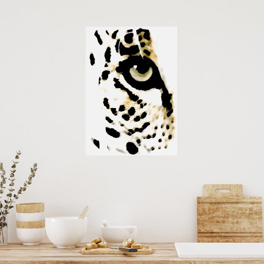 Poster Leopard Eyes - Pop Art Wild Animaux (Cuisine)