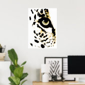 Poster Leopard Eyes - Pop Art Wild Animaux (Bureau à domicile)