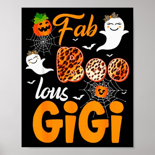 Poster Leopard Fab Boo Lous Gigi Soky Halloween Costume G (Devant)