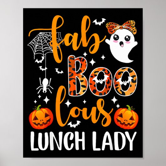 Poster Leopard Fab Boo Lous Lunch Lady Matching Group Tee (Devant)