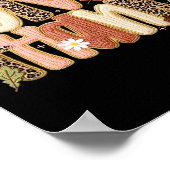 Poster Leopard Fall Give Thanks Coquette Latch Hook Yarn (Coin)