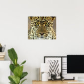 Poster Léopard féroce (Bureau à domicile)