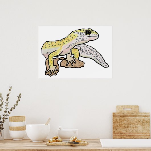Poster Leopard Gecko (Cuisine)