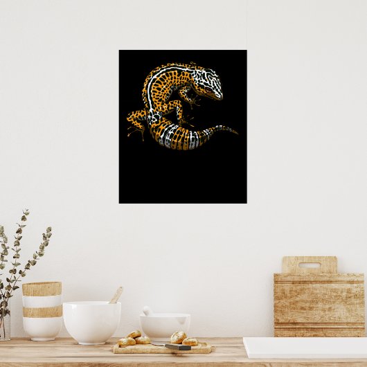 Poster Leopard Gecko Lizard Reptile (Cuisine)
