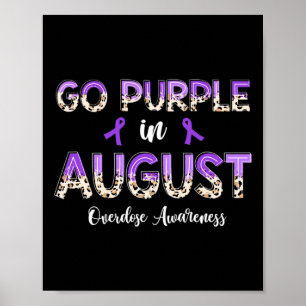 Poster Leopard Go Purple en août