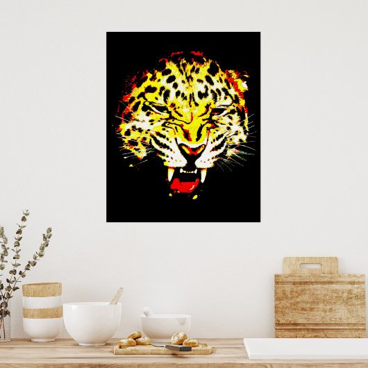 Poster Leopard Imprimer - Posters Leopard - Gros C (Cuisine)