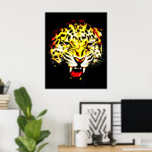 Poster Leopard Imprimer - Posters Leopard - Gros C (Bureau à domicile)