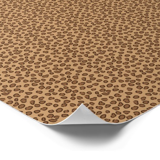 Poster Leopard Motif Brown (Coin)