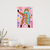 Poster léopard né pour être l'affiche de chambre d'enfant (Cuisine)