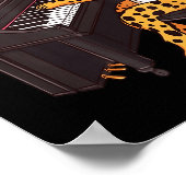 Poster Leopard Playing Ano Valentines Day Funny Leopard  (Coin)