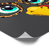 Poster Leopard Print Thanksgiving Funny Turkey Face Gles  (Coin)