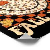 Poster Leopard Smile Face Happy Fall Y'all Retro Super A (Coin)