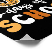 Poster Leopard super 100e Jour De L'École Enseignant Enfa (Coin)